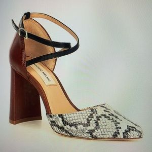 Antonio Melani Whittley Snake Print Leather Pumps